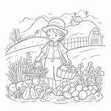 Farm Scene Coloring Pages sketch template