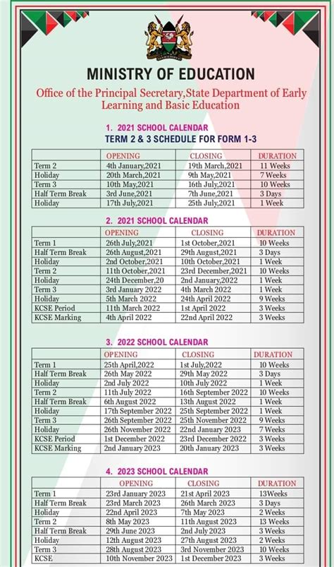 Ministry Of Education School Calendar 2023 – Get Calendar 2023 Update