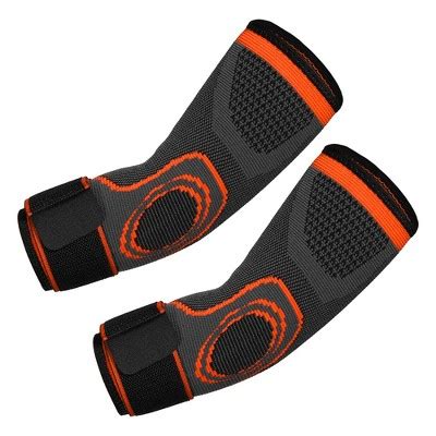 Unique Bargains Elbow Protection Elbow Pads Tightening Breathable Elbow Pads For Sports Nylon 1 ...