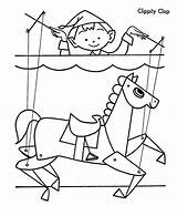 Clippity Clop Puppet Coloring Page  Coloring Sky Pages sketch template