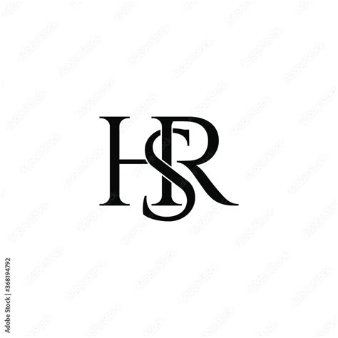 hsr letter original monogram logo design Stock Vector | Adobe Stock