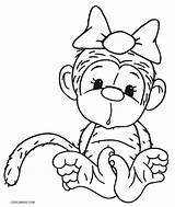 Get This Cute Monkey Coloring Pages For Kids 60318 sketch template