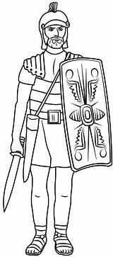 Roman Soldier Coloring Page  Armor Of God soldiers Centurion sketch template