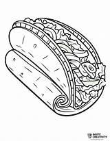 Taco Coloring Pages Free Printable PDFs  Invite Creativity sketch template