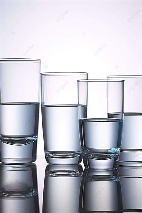 Five Glasses Of Water In Different Sizes Background Wallpaper Image For ...