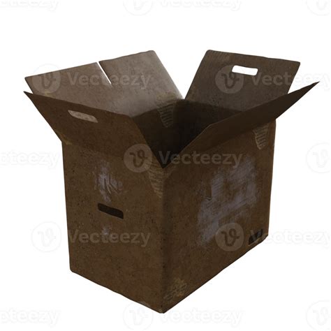 a brown cardboard box on a transparent background 27504754 PNG