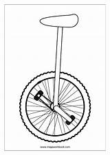 Printable Coloring Pages Unicycle sketch template