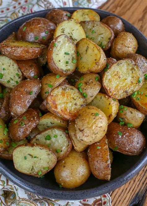 Rosemary Roasted Potatoes - Barefeet in the Kitchen