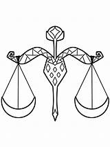 Horoscope Coloring Pages B libra Printable 2021 3332 Coloring4free  sketch template
