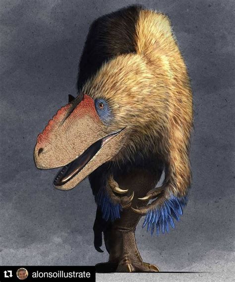 Yutyrannus huali Paleoart by Juan Carlos Alonso Prehistoric Wildlife, Prehistoric Creatures ...