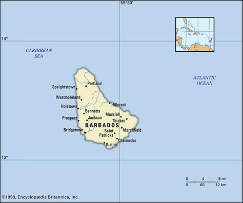 Barbados In World Map - Abbye Annissa