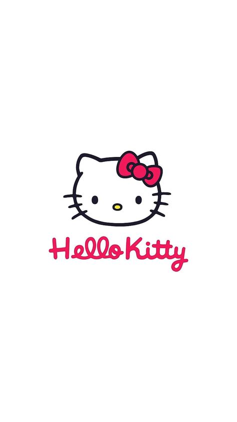 Cute Hello Kitty, White Background, cartoon, kitty white, HD phone wallpaper | Peakpx