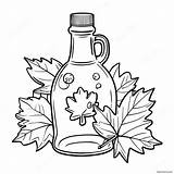 Maple Syrup Bottle Coloring Page 53662 43251 sketch template