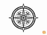Compass Coloring Page For Kids  Free Printable In 2024 Relaxing art sketch template