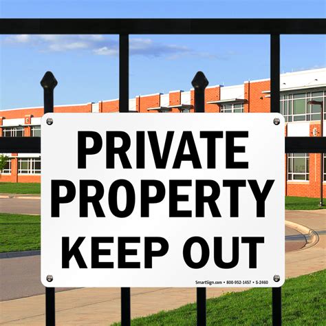 Private Property Keep Out Sign, SKU: S-2460