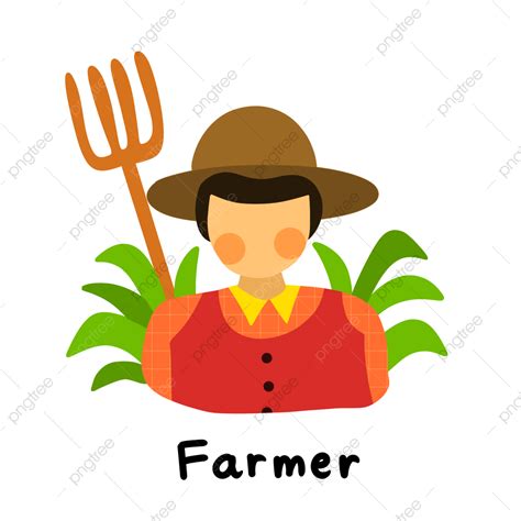 Profess White Transparent, Farmer Profession, Farmer Illustration, Farmer, Farmer Clipart PNG ...