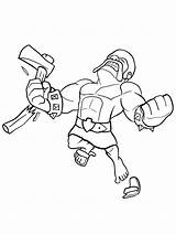 Barbarian With Axe Clash Royale coloring Page sketch template