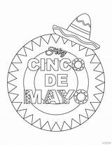 Cinco De Mayo Coloring Page Printable Download  Nation sketch template