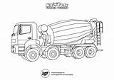 Concrete mixer truck  Coloring Pictures For Kids Pages sketch template