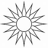 Sun coloring Page Line art  Premium AI Generated Image sketch template