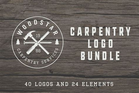 Set of vintage carpentry logos | Carpentry, Woodworking logo, Business ...
