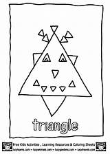 Free Printable Triangle Coloring Pages Sketch Page sketch template
