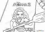 Moana 2  Coloring Pages For Kids sketch template