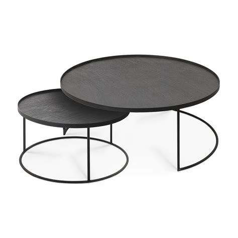 Round Tray Coffee Table Set – FOUND Fitted Furniture, Table Furniture, Plateau Design, Large ...