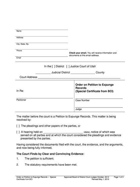 Bci Expungement Utah 2019-2024 Form - Fill Out and Sign Printable PDF Template | airSlate SignNow