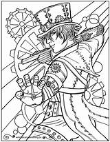 Steampunk Coloring Pages Zentangle Sketch Page sketch template
