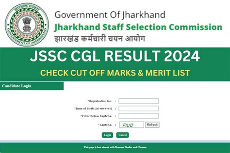 JSSC CGL Result 2024 - Cut Off Marks, Merit List @ jssc.nic.in