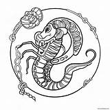 Scorpio Zodiac Sign Coloring Page 25572 20225 sketch template