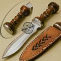 Dagger Knife Custom Handmade Stainless Steel Hunting Dagger Knife With Rose Wood Handle 860