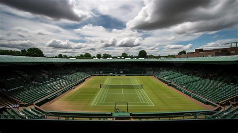 Full Video Of Wimbledon Tennis Stadium Seen Through The Clouds Background, Picture Of Wimbledon ...