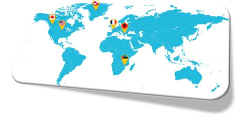 world map with flags 1 | Benchmark Engineering