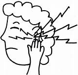 Earache Clipart sketch template
