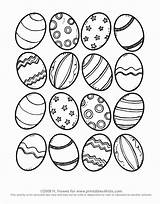 Easter Egg Coloring Pages Free Printable sketch template