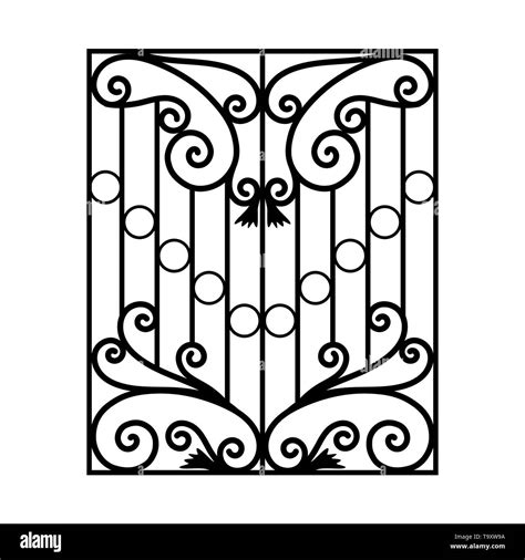 Iron window grills Cut Out Stock Images & Pictures - Alamy