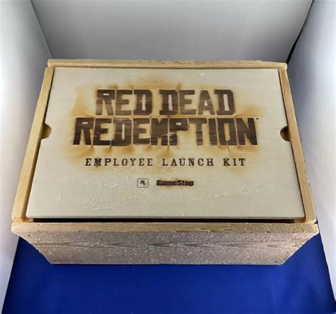 RED DEAD REDEMPTION Wooden Box Crate Employee Launch Kit RockStar Games Promo $54.99 - PicClick