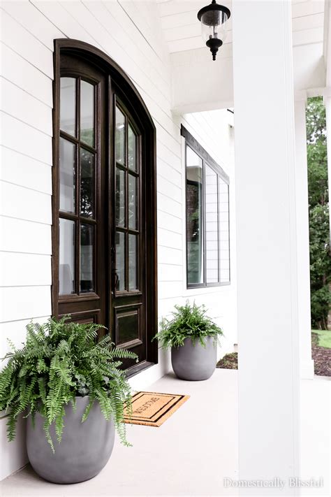 DIY Faux Concrete Pot Planters - Domestically Blissful