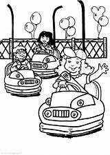 Bumper Cars At Carnival Coloring Pages  Best Place To Color sketch template