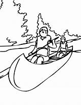 Easy Of Canoes Coloring Pages sketch template