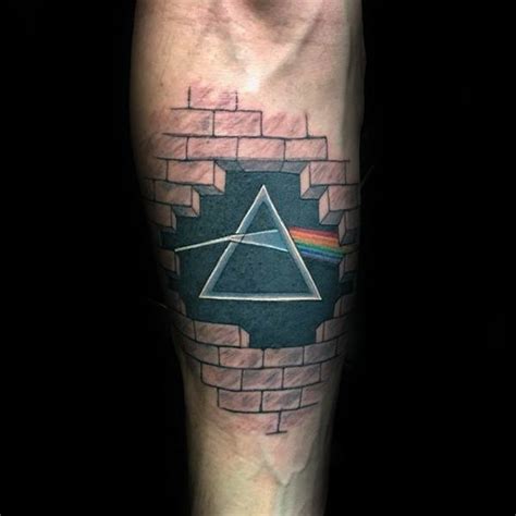 50 Dark Side Of The Moon Tattoo Designs For Men - Pink Floyd Ideas