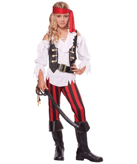 Posh Pirate Girls Costume - Girls Costume