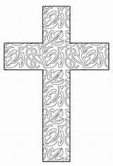 Free Printable Cross Coloring Pages  FeltMagnet sketch template