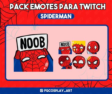 PACK De EMOTES SPIDERMAN - Etsy UK