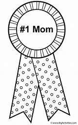 Award Ribbon Coloring Sheet Pages sketch template