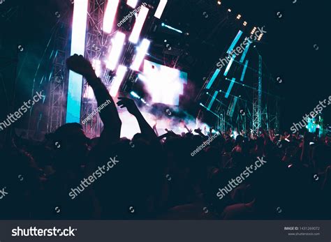 Crowd Concert Silhouette People Music Event Stock Photo 1431269072 ...