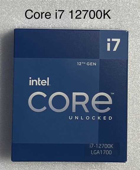 Intel Core 12700K BOX CPU i7 i7プロセッサー 第12世代インテルCore 期間限定で特別価格 i7