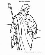 The Parable Of Good Shepherd 1  Jesus coloring Pages Bible sketch template
